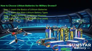 How to Choose Lithium Batteries for Military Drones?